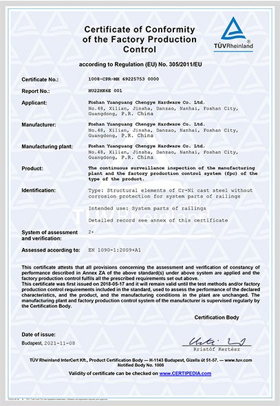 CE CERTIFICATE CE CERTIFICATE